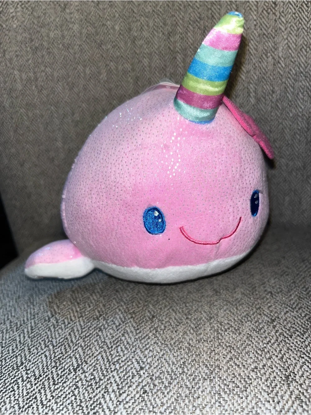 Build A Bear Sanrio Hello Kitty 8” NARWHAL Pink Plush Summer Waves Mini NWT HTF